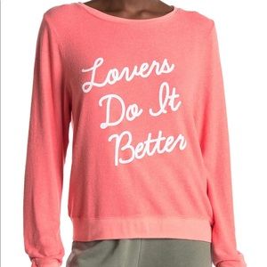 NWT WILDFOX Sweater Lovers Do It Better